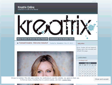 Tablet Screenshot of kreatrix.wordpress.com