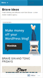 Mobile Screenshot of braveonline.wordpress.com