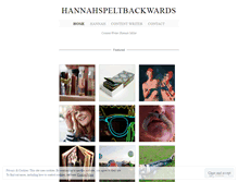 Tablet Screenshot of hannahspeltbackwards.wordpress.com