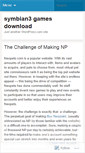 Mobile Screenshot of freesymbian3games.wordpress.com