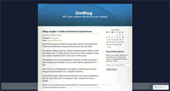Desktop Screenshot of jimbl0g.wordpress.com