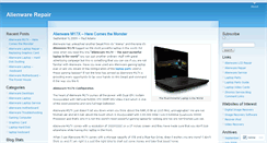 Desktop Screenshot of alienwarerepair.wordpress.com