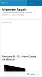 Mobile Screenshot of alienwarerepair.wordpress.com