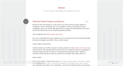 Desktop Screenshot of mridini.wordpress.com