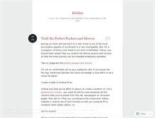 Tablet Screenshot of mridini.wordpress.com