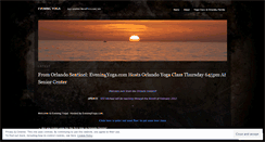 Desktop Screenshot of eveningyoga.wordpress.com