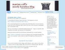 Tablet Screenshot of mariancall.wordpress.com