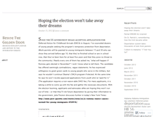 Tablet Screenshot of besidethegoldendoor.wordpress.com