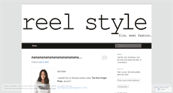 Desktop Screenshot of getreelstyle.wordpress.com