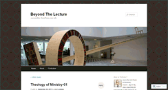 Desktop Screenshot of beyondthelecture.wordpress.com