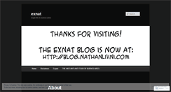 Desktop Screenshot of exnat.wordpress.com