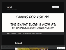 Tablet Screenshot of exnat.wordpress.com