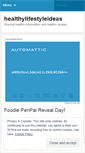 Mobile Screenshot of healthylifestyleideas.wordpress.com