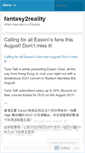 Mobile Screenshot of fantasy2reality.wordpress.com