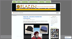 Desktop Screenshot of blazenhats.wordpress.com