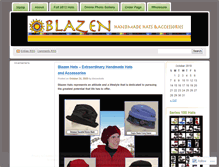 Tablet Screenshot of blazenhats.wordpress.com