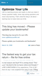 Mobile Screenshot of optimizeurlife.wordpress.com