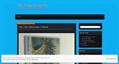 Desktop Screenshot of myfridgemagnets.wordpress.com