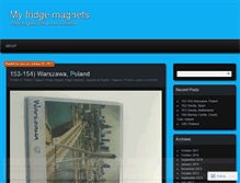Tablet Screenshot of myfridgemagnets.wordpress.com