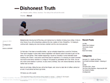 Tablet Screenshot of dishonesttruth.wordpress.com