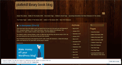 Desktop Screenshot of plattekilllibrary.wordpress.com