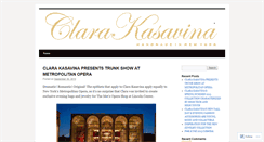 Desktop Screenshot of clarakasavinablog.wordpress.com