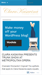 Mobile Screenshot of clarakasavinablog.wordpress.com