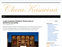 Tablet Screenshot of clarakasavinablog.wordpress.com