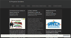 Desktop Screenshot of elproyectosonidero.wordpress.com