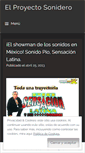 Mobile Screenshot of elproyectosonidero.wordpress.com