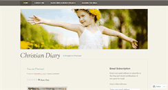 Desktop Screenshot of christiandiary.wordpress.com