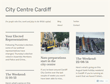 Tablet Screenshot of citycentrecardiff.wordpress.com