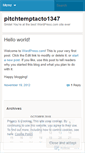 Mobile Screenshot of pitchtemptacto1347.wordpress.com