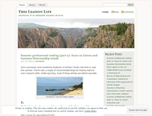 Tablet Screenshot of liaisonlife.wordpress.com