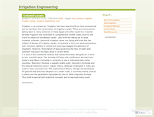 Tablet Screenshot of irrigationengineering.wordpress.com