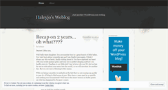 Desktop Screenshot of haleyjo.wordpress.com