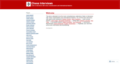 Desktop Screenshot of chessinterviews.wordpress.com