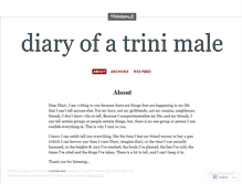 Tablet Screenshot of diaryofatrinimale.wordpress.com