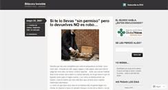 Desktop Screenshot of bitacorainvisible.wordpress.com