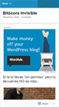 Mobile Screenshot of bitacorainvisible.wordpress.com