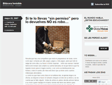 Tablet Screenshot of bitacorainvisible.wordpress.com