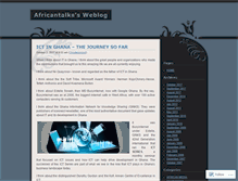 Tablet Screenshot of africantalks.wordpress.com