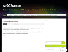 Tablet Screenshot of ge902niobio.wordpress.com