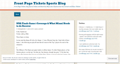 Desktop Screenshot of frontpagetickets.wordpress.com