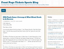 Tablet Screenshot of frontpagetickets.wordpress.com