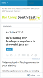 Mobile Screenshot of barcampsoutheast.wordpress.com