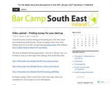 Tablet Screenshot of barcampsoutheast.wordpress.com