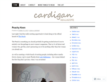 Tablet Screenshot of cardiganmagazine.wordpress.com