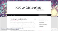 Desktop Screenshot of livingasalex.wordpress.com