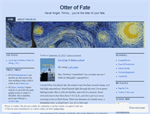 Tablet Screenshot of otteroffate.wordpress.com